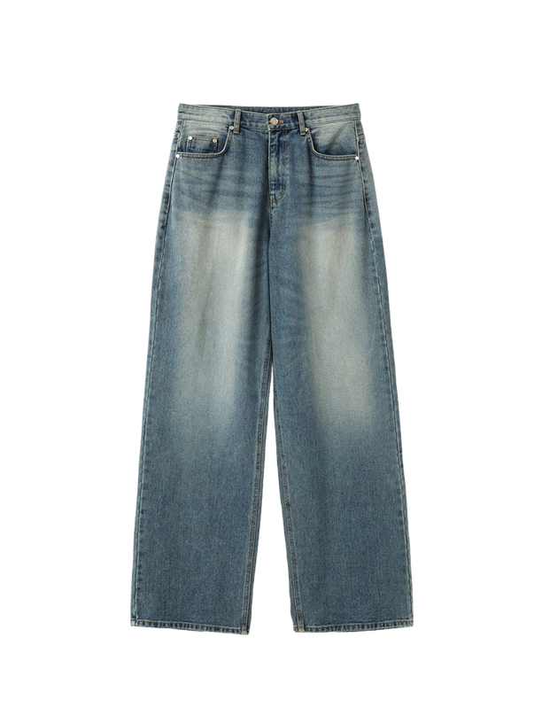DNSR signature wide denim pants blue