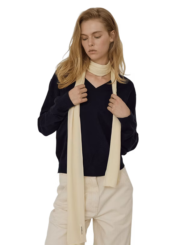 Citybreeze Шарф Logo Label Soft Wool Tencel Long