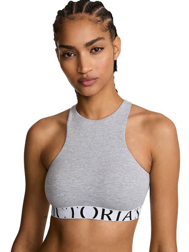 Victorias secret Бра хлопок Exploded Logo Single-Layer High-Neck