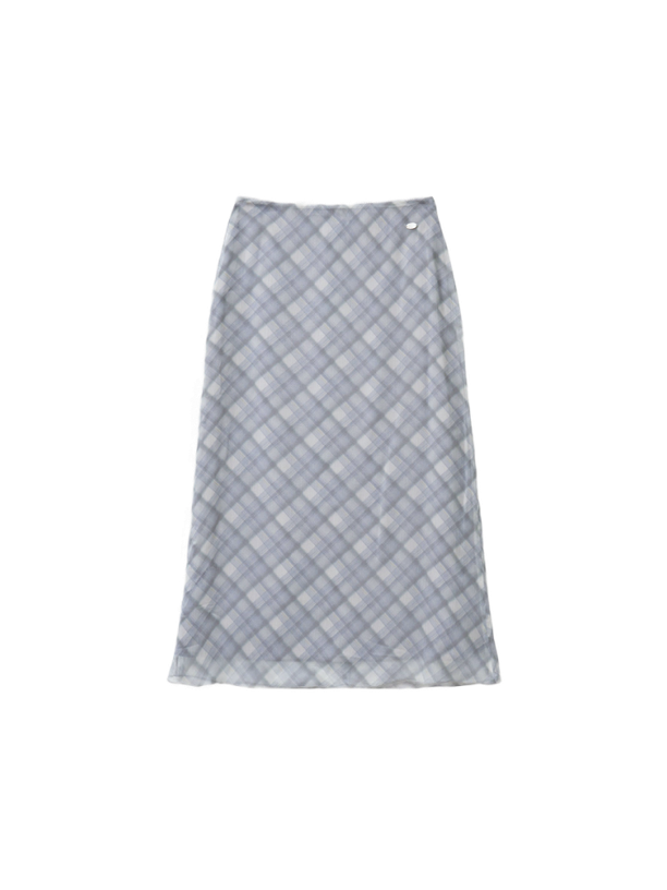 General Idea Юбка check sheer long