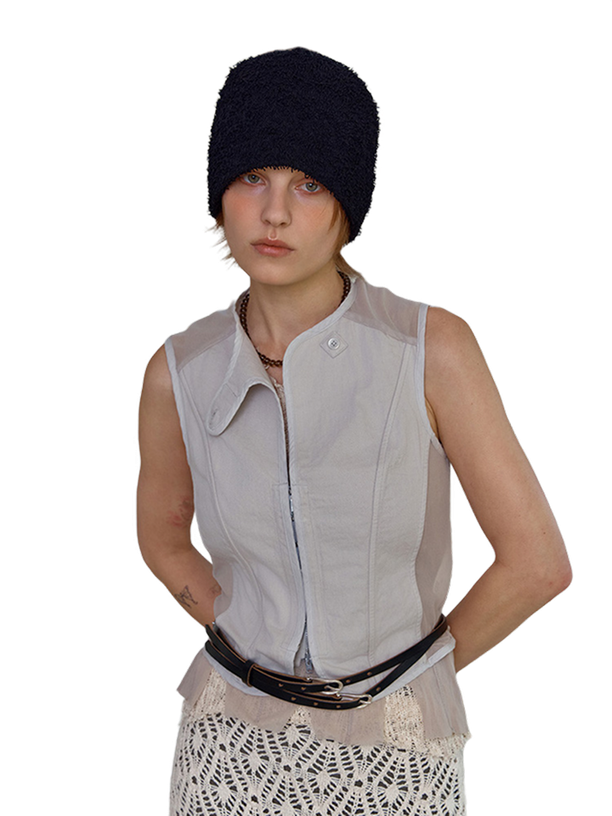 Undercontrol Studio FUZZY BEANIE / COOL BOUCLE / BLACK