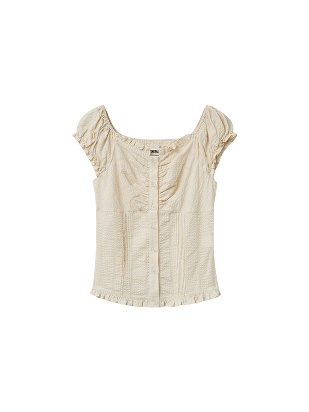 General Idea Блузка Cap Sleeve Shirring Puff