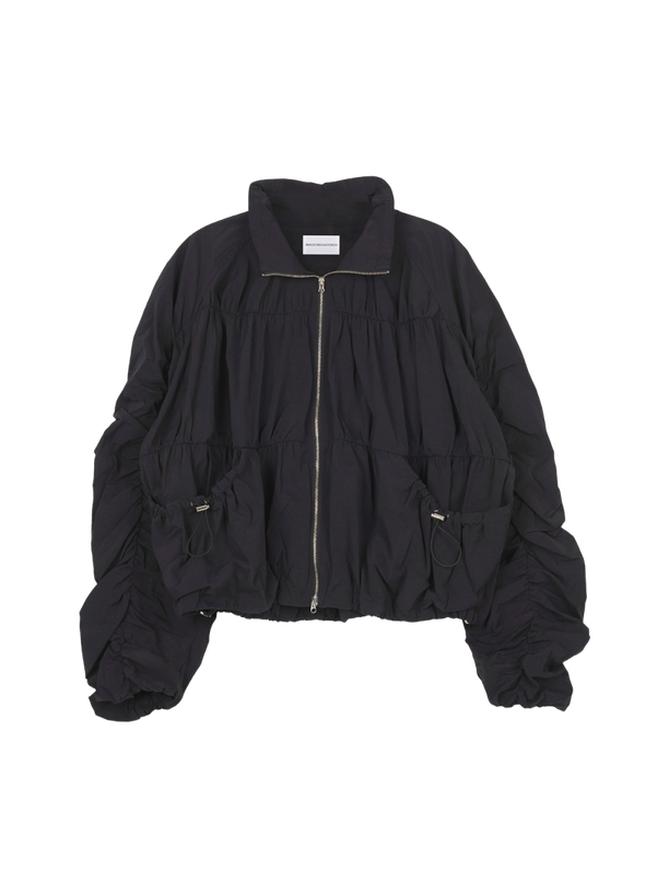 Hardcore Happiness Shirring Baby Two-way jacket (Black)