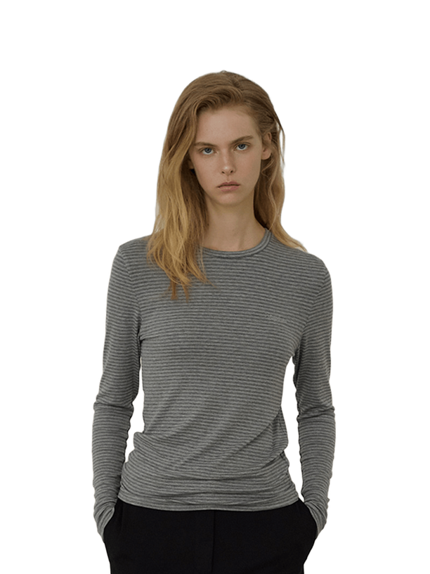 Citybreeze Футболка Slim Fit Round Neck Stripe