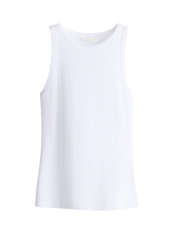 H&M Топ Ribbed Cotton Sleeveless