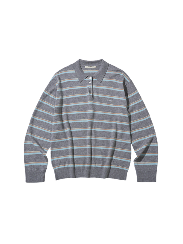Citybreeze Свитер MULTI-STRIPE COLLARED
