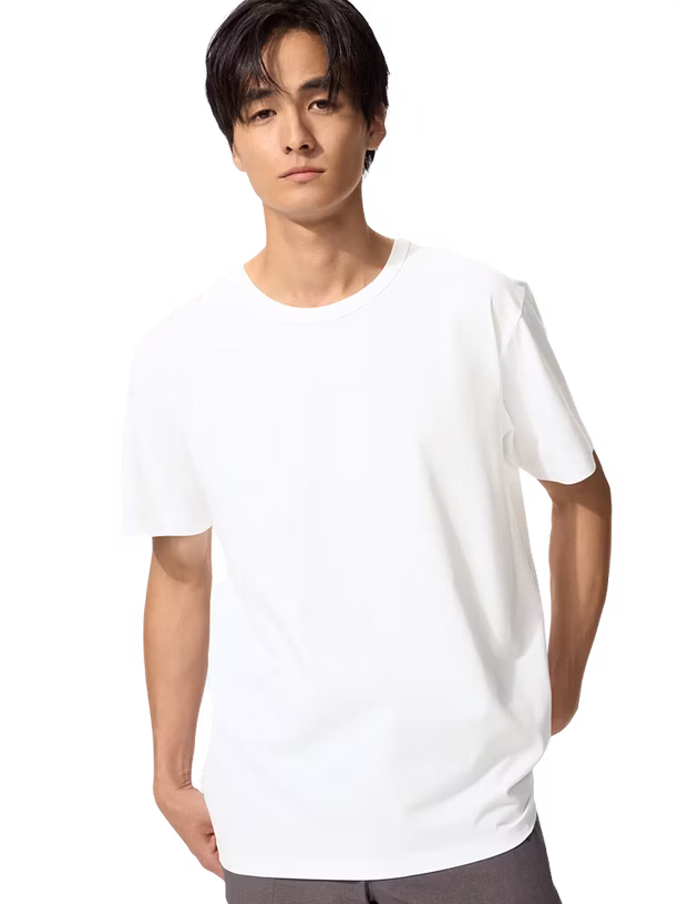 Uniqlo Футболка AIRism Cotton Crew Neck