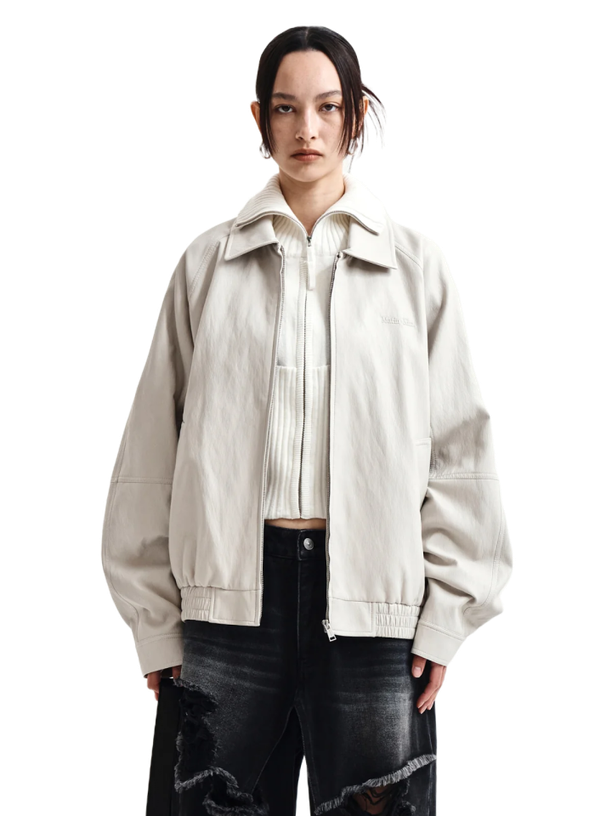 Matin Kim Куртка SMALL LOGO LIGHT GRAY