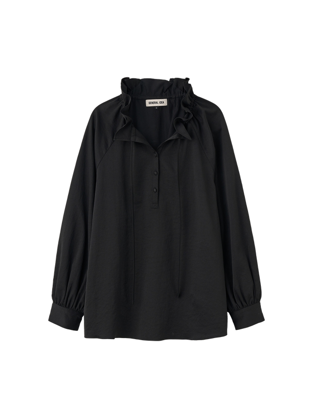 General Idea loose fit frill collar blouse