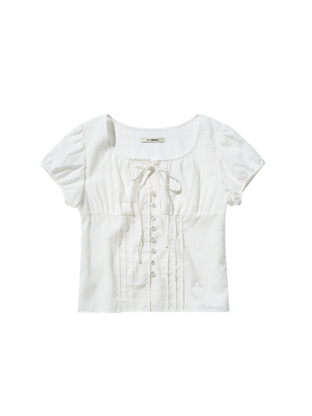 Citybreeze Блузка Dot shirring puff