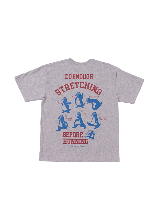 Big Wave STRETCHING WITH PENGUINS TEE (SPORT GRAY)