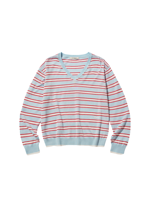Citybreeze Пулловер V-neck stripe