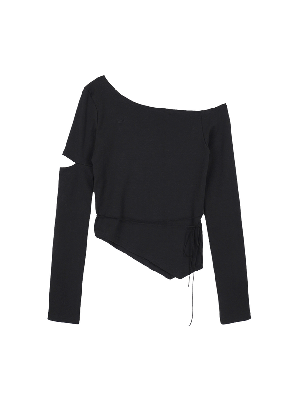 Highschool Disco Strap One-Shoulder Long Sleeve