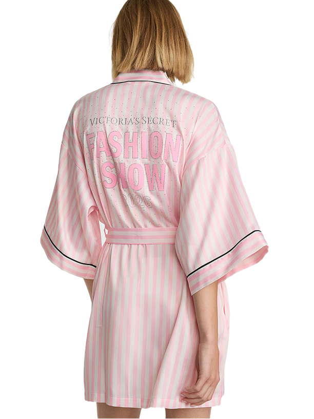 Victorias secret Сатиновый халат Signature Satin Piping