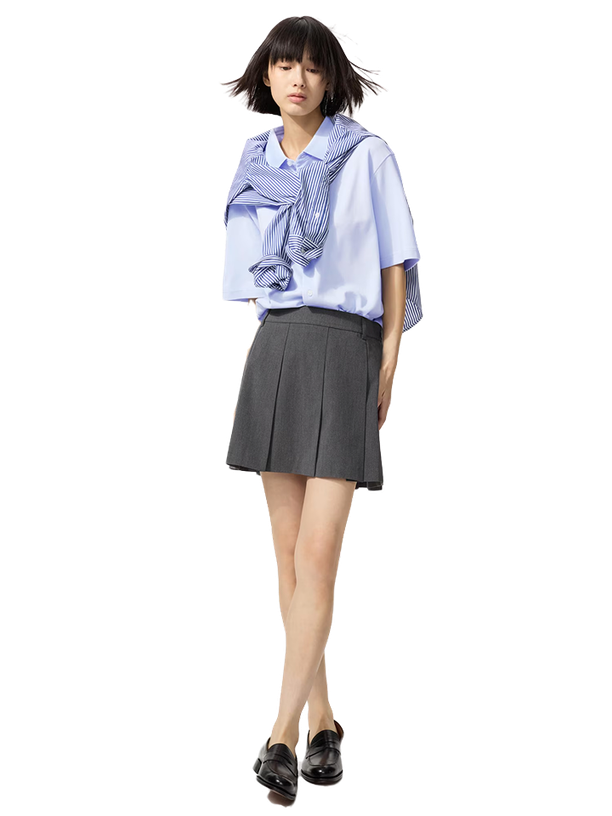 Uniqlo Поло AIRism Cotton Pique Full-Open