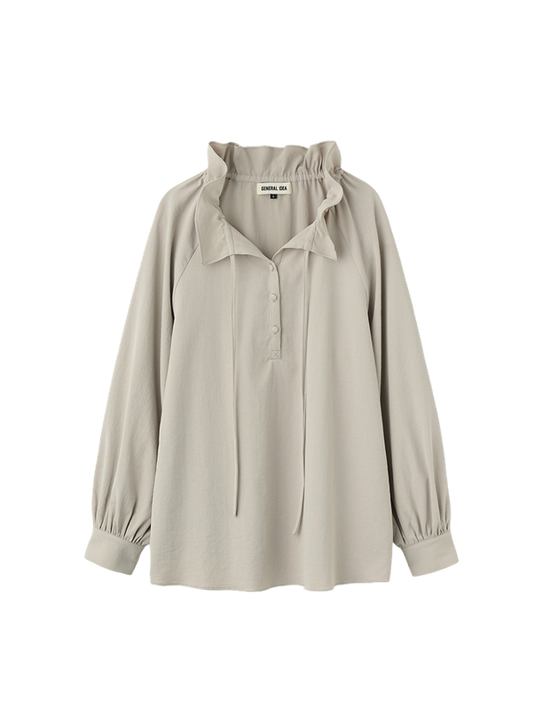 General Idea loose fit frill collar blouse
