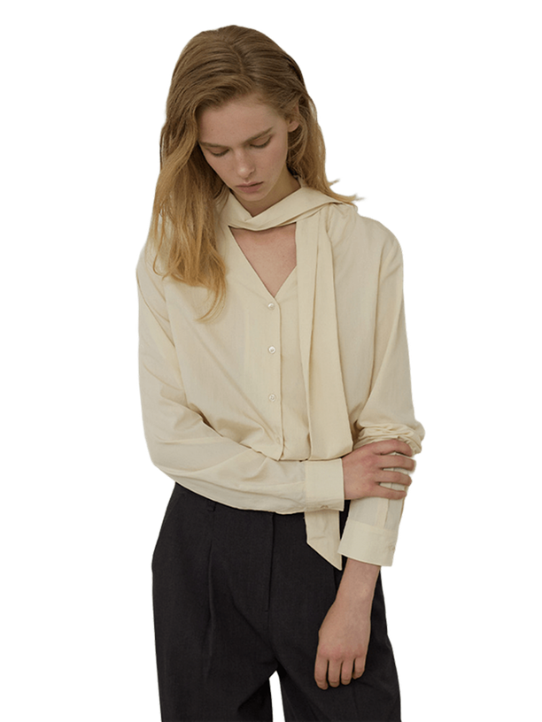 Citybreeze Блузка Two Way Tie V Neck