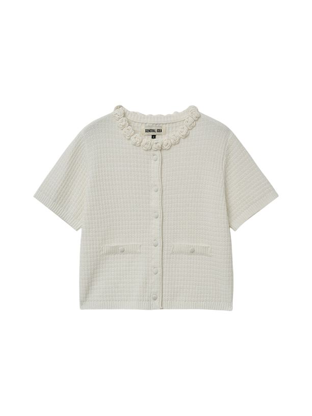 General Idea Кардинган Flower Applique Cotton
