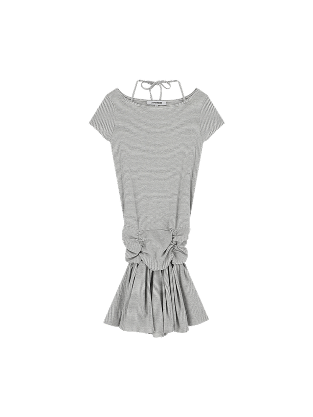 Citybreeze Мини-платье халтер со сборками