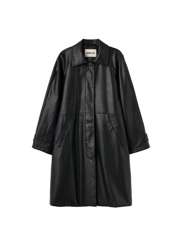 General Idea Пальто Faux Leather Midi