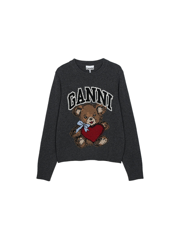 Ganni  Свитшот Bear Crewneck