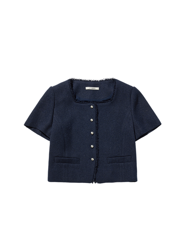 Citybreeze Жакет Tweed square neck short sleeve