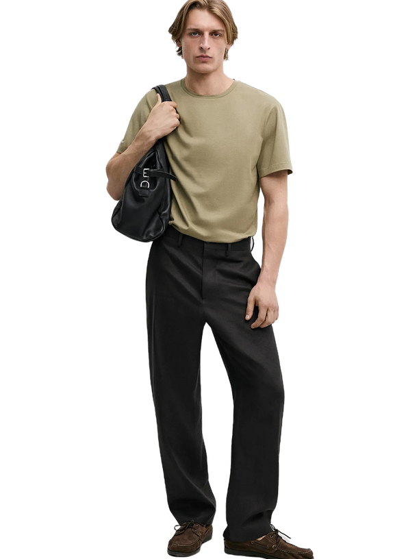 Massimo Dutti Футболка Cotton T-Shirt with Shoulder Detail