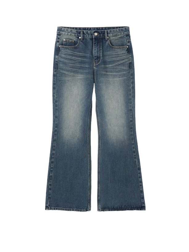 DNSR signature flare denim pants blue