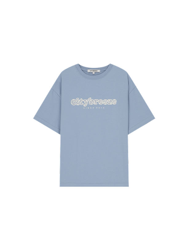 Citybreeze LACE LETTERING LOGO HALF-SLEEVE T-SHIRT