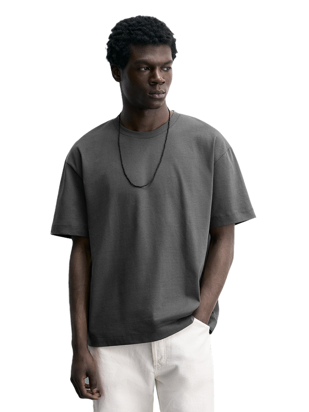 Zara Базовая футболка HEAVYWEIGHT