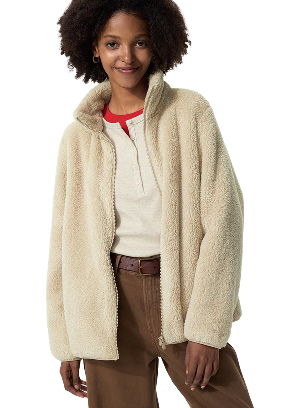 Uniqlo Флисовая куртка на молнии Fluffy Yarn Fleece Full-Zip
