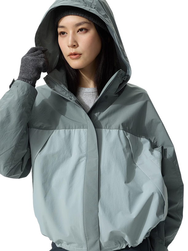 Uniqlo Ветрозащитный бомбер с воротником-стойкой Windblock Stand Collar