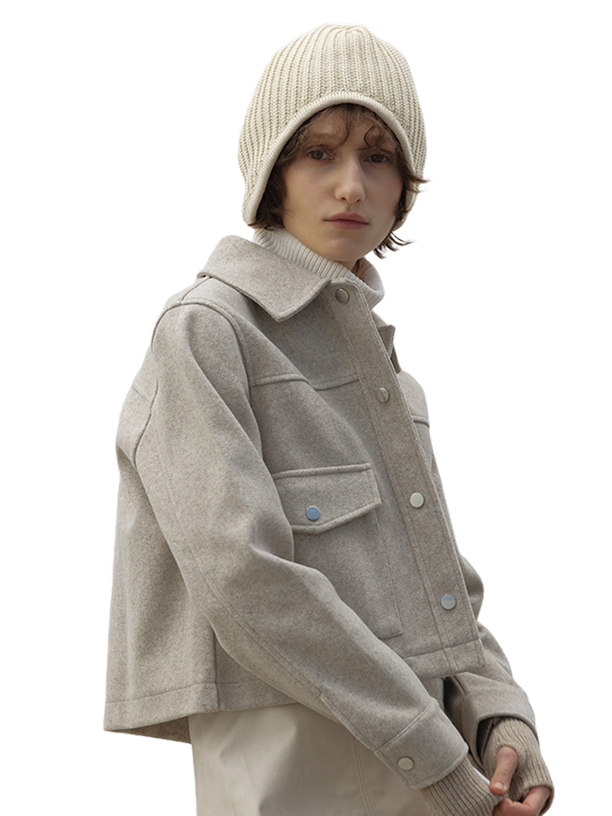 Undercontrol Studio EAR FLAP BEANIE / SOLID A / CREAM