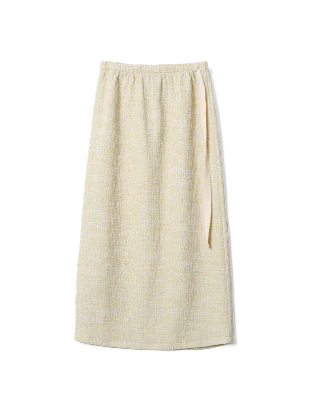 Poev Melange Knit Long Skirt