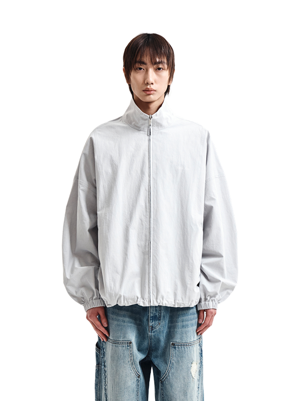 Matin Kim Куртка BACK LOGO HIGH NECK GREY