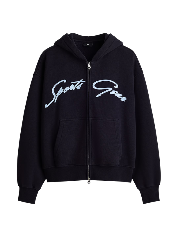 H&M Зип-худи Oversized Fit Zip-Up Hoodie