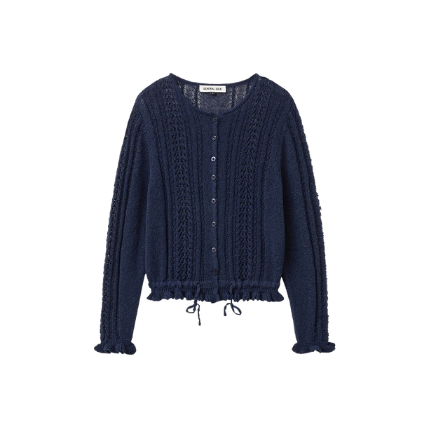 General Idea Кардиган boucle punching frill
