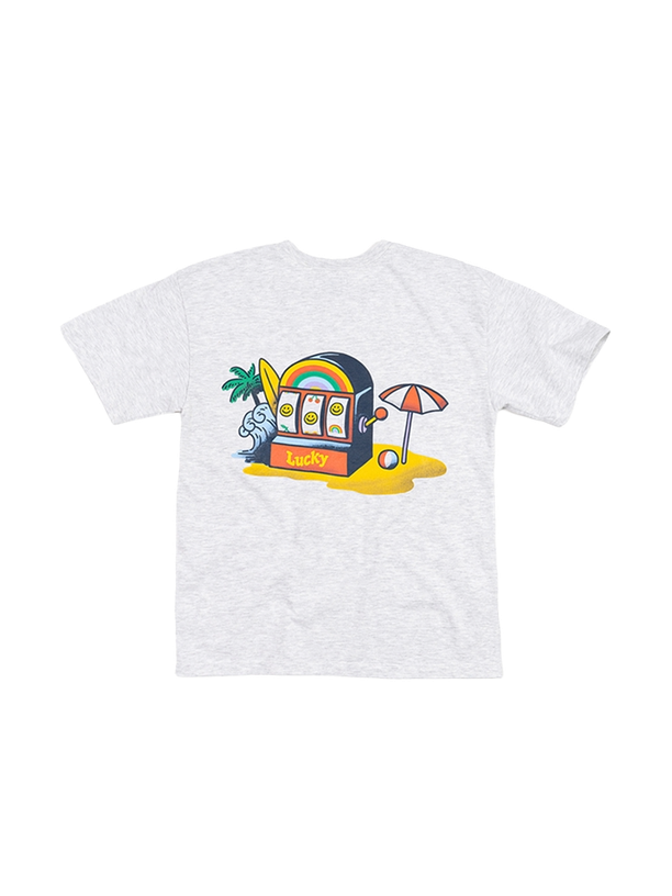 Big Wave LUCKY SLOT TEE (1% MELANGE)