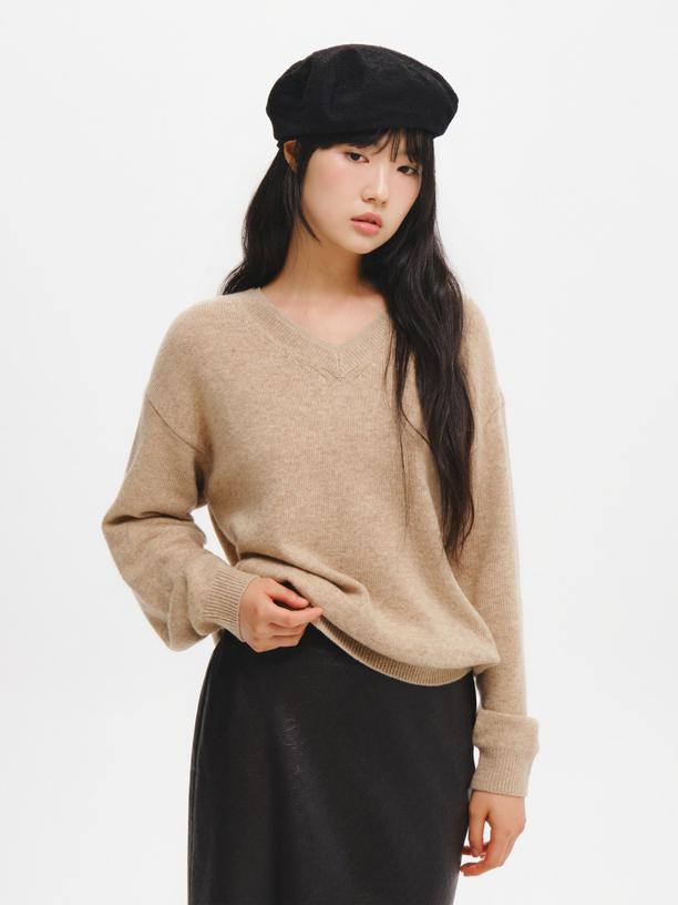 General Idea woman layered v-neck knit pullover