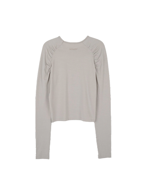 Highschool Disco Shirring Raglan Long Sleeve