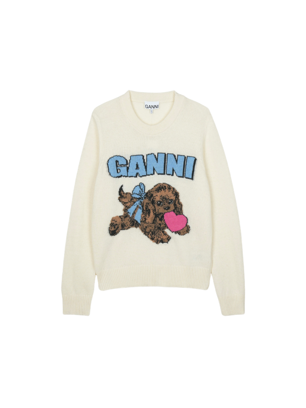 Ganni  Свитшот Fluffy Puppy Love