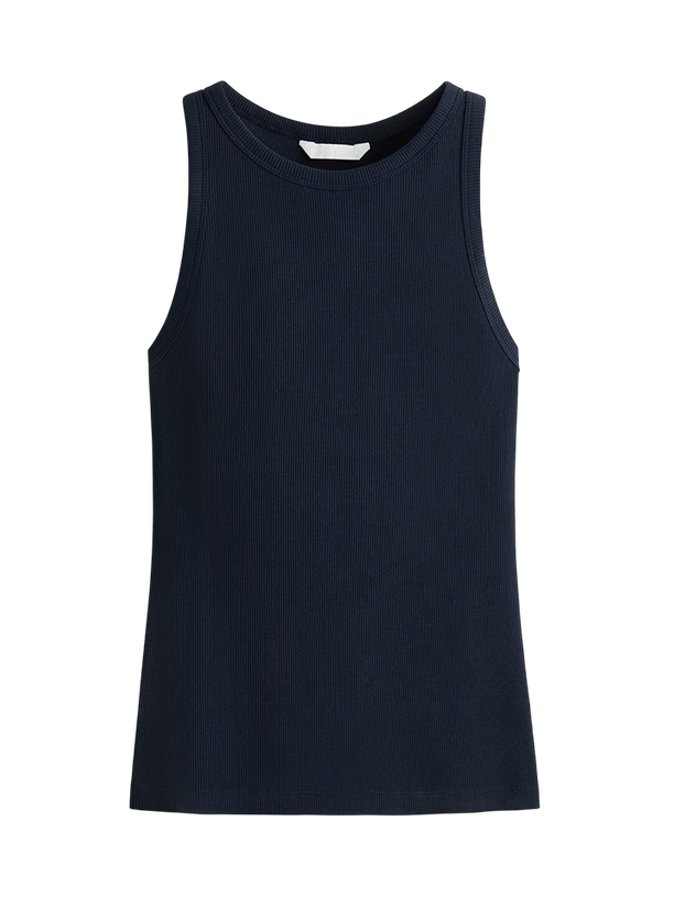 H&M Топ Ribbed Cotton Sleeveless