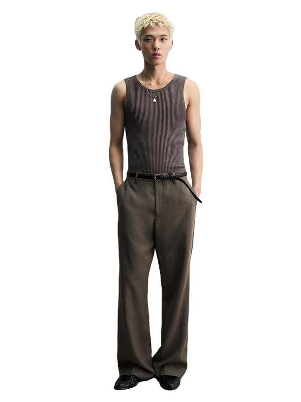Zara Майка SLIM FIT в рубчик