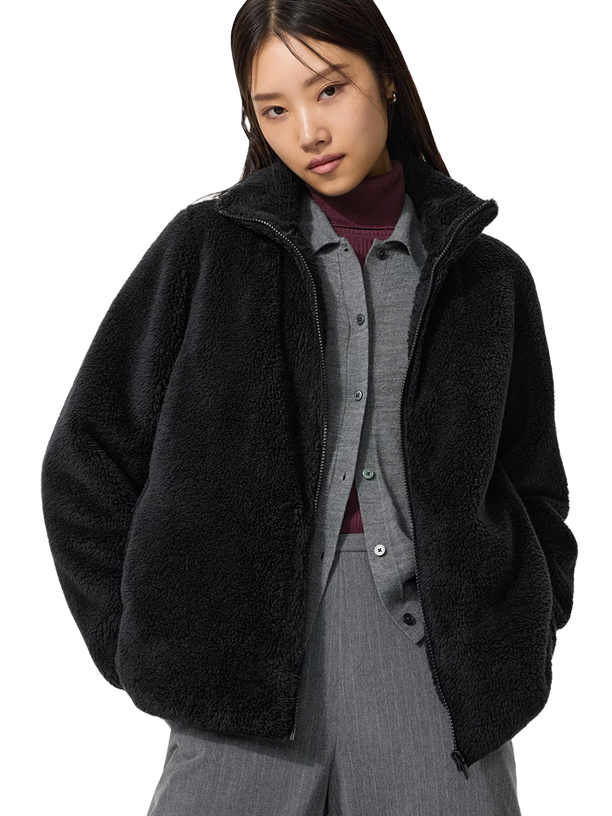 Uniqlo Флисовая куртка на молнии Fluffy Yarn Fleece Full-Zip