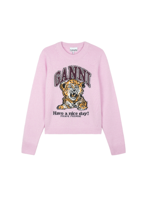Ganni  Graphic Wool Sweater