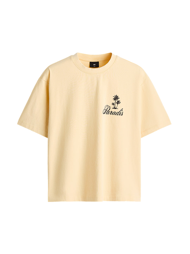 H&M Футболка Relaxed Fit Printed Cotton T-Shirt