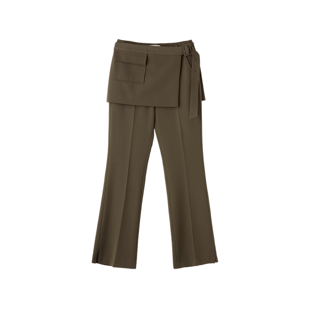 General Idea Брюки skirt layered bootcut slacks