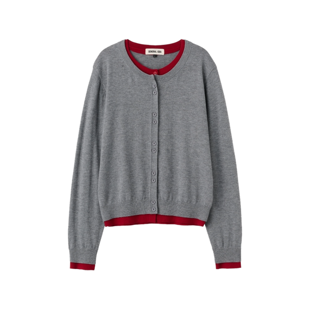 General Idea Кардиган double layered crew neck