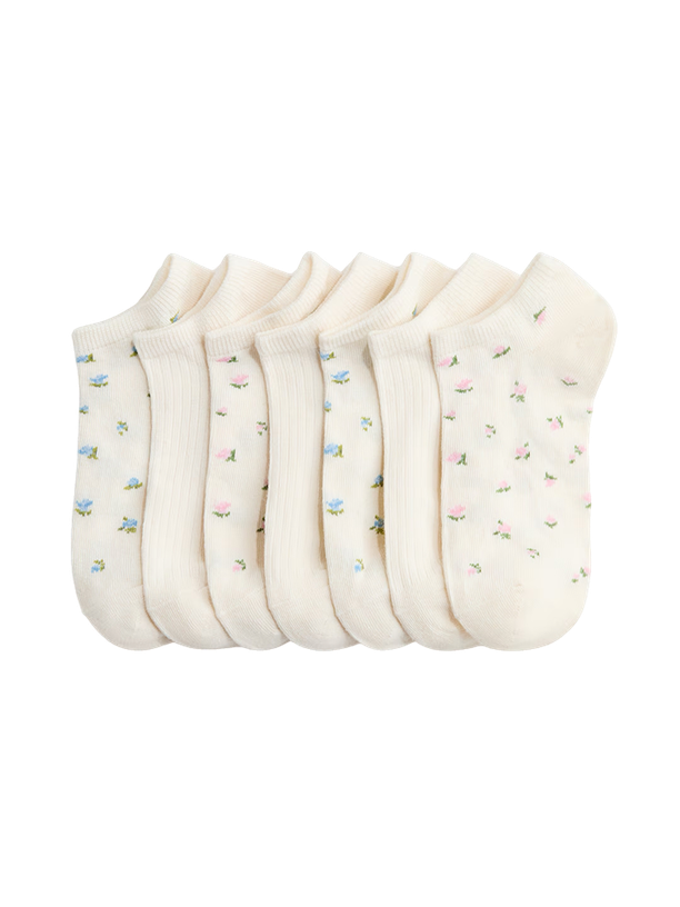 H&M Набор 7-Pack Low-Cut Socks