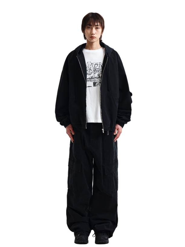 Matin Kim Карго UTILITY WIDE PANTS BLACK